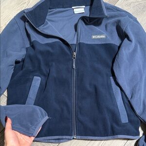 Columbia Two-Tone Blue Zip-Up Jacket